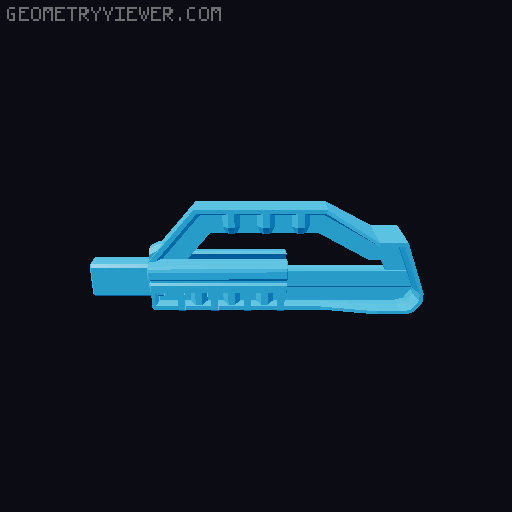 D13  Modular Gun   (Series first) 3D model thumbnail