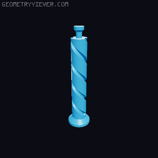 Legend of Zelda Master Sword Remix for 1/4", M3 or M6 Threaded Rod 3D model thumbnail