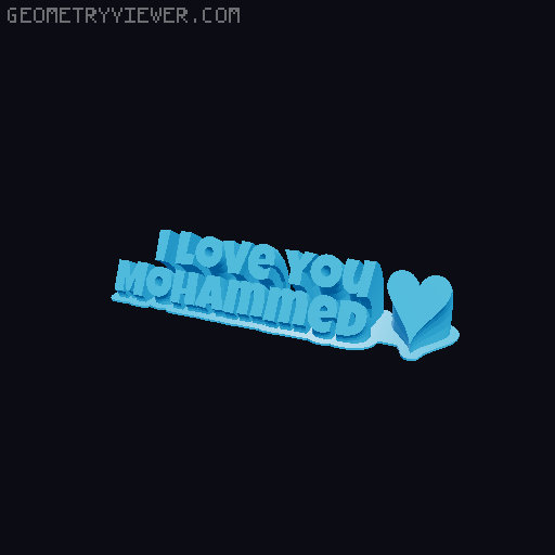 I love you... 3D model thumbnail