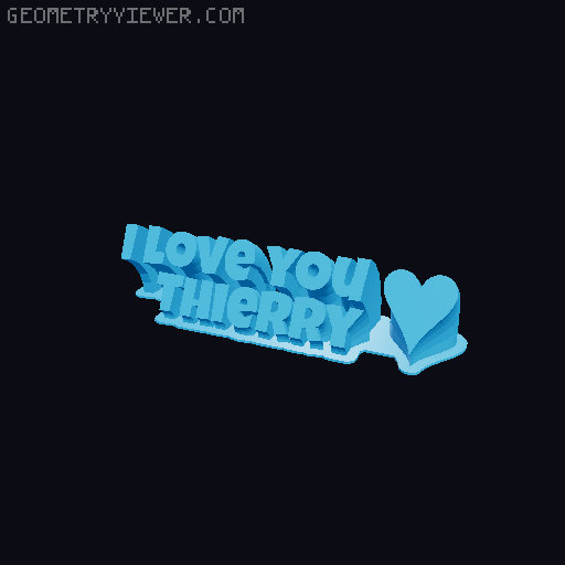 I love you... 3D model thumbnail