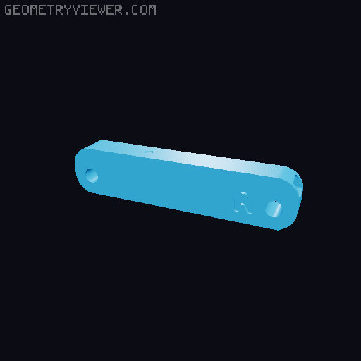 Desk Stranding hinges 3D model thumbnail