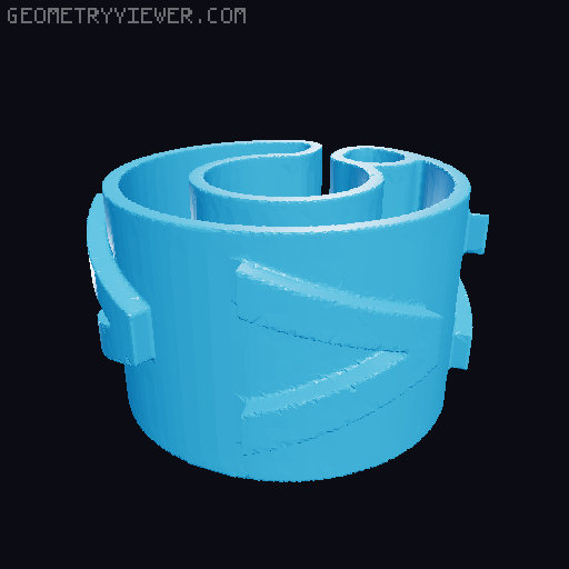 Characters For Cable Description 5mm/0.20″ Diameter 3D model thumbnail