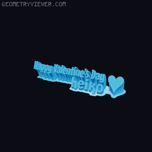 Happy Valentines Day... 3D model thumbnail
