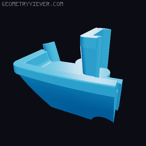 3D Benchy puzzle color 3D model thumbnail