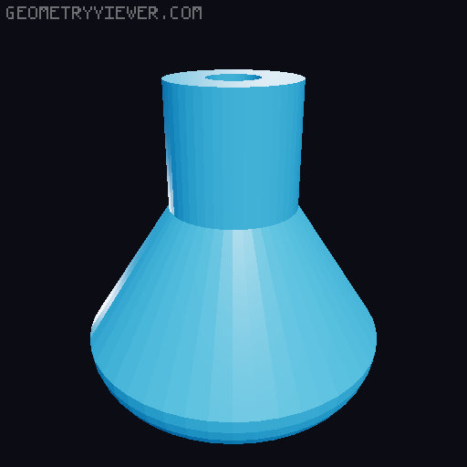 Under Desk Drawer 59mm Tall with Knob 3D model thumbnail