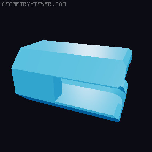 A13 - Back Addons 3D model thumbnail