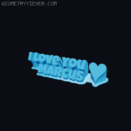 I love you... 3D model thumbnail