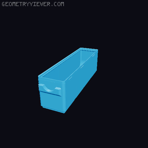 Parametric Gridfinity bins for GOEWS 3D model thumbnail