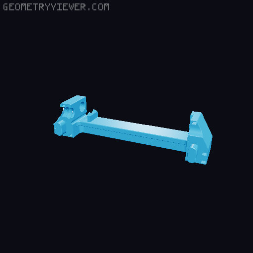 Elongated vise 3D model thumbnail