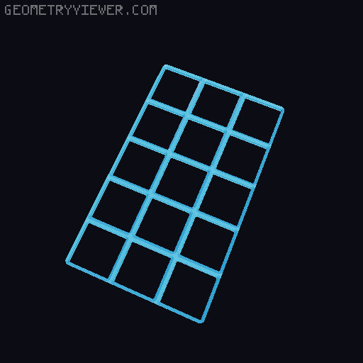 Gridfinity Thin base with magnets 3D model thumbnail