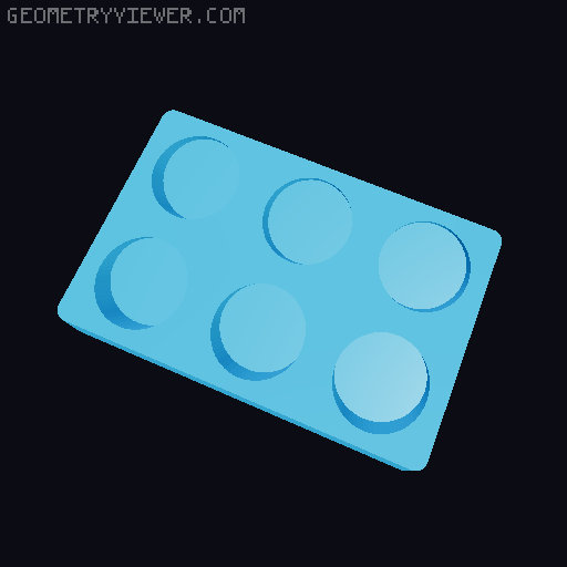 Gridfinity NUUN Tube Storage 3D model thumbnail