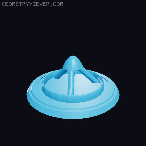 LM with magnetic docking port 3D model thumbnail