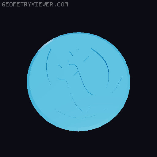 Magic: The Gathering Token for Counter Box 3D model thumbnail
