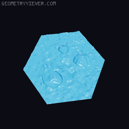 Gloomhaven MagHex Ground Tiles with Rocks 3D model thumbnail
