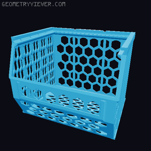 Stackable Basket Remix 3D model thumbnail
