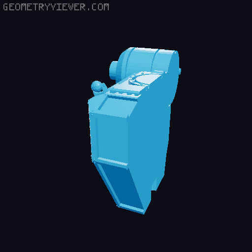 40mm worker mech body 3D model thumbnail