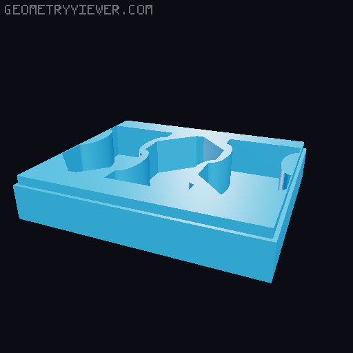 Heroes 3 board game storage 3D model thumbnail