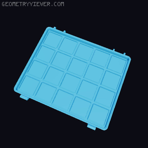Lighter Lid for the Gridfinity Case Light 3D model thumbnail