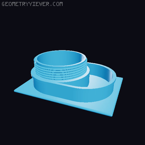 Cereal Container DryLid 3D model thumbnail