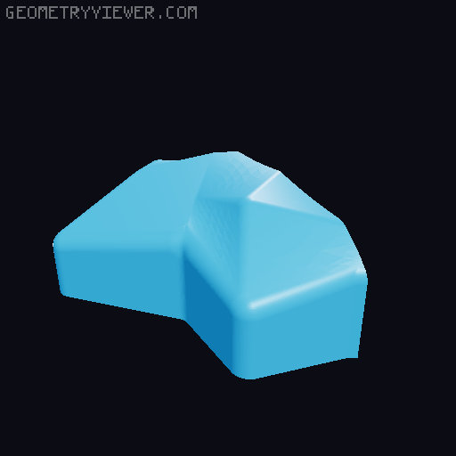 glove80 travel case 3D model thumbnail