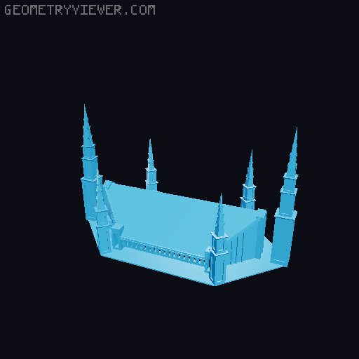 Lima Peru Temple Tea Light 3D model thumbnail