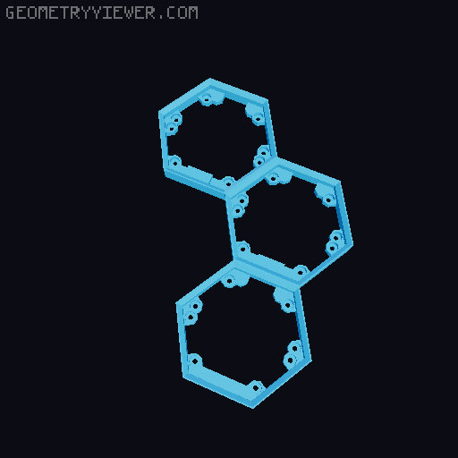 Hextraction Fancy Game Board Remix 3D model thumbnail