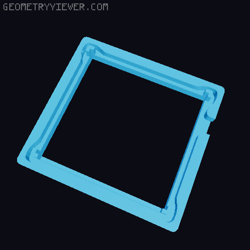 Glow Boy - LED light for Original Game Boy 3D model thumbnail