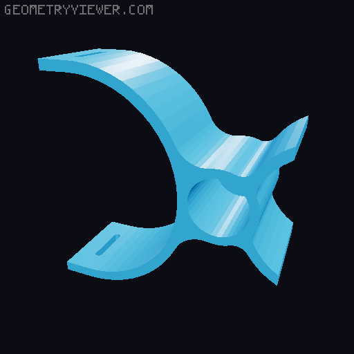 Minelab xtera 705 alternative handle 3D model thumbnail
