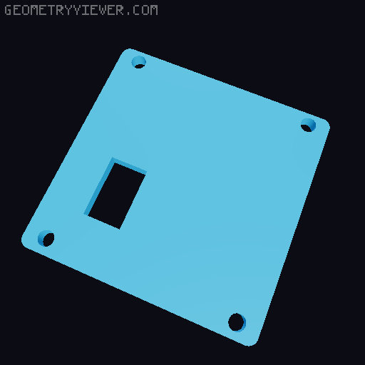 Case für 4Zoll Display ESP 32-4848S040 GUITION 3D model thumbnail