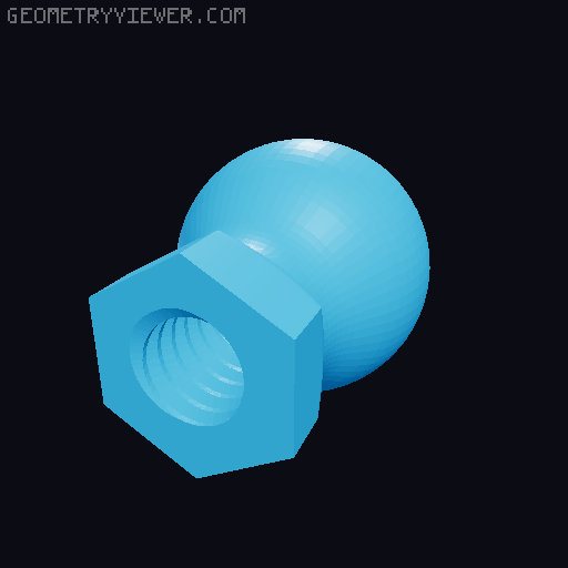 Desk LED lamp housing for IKEA STRIMSÄV LED-spot 3D model thumbnail