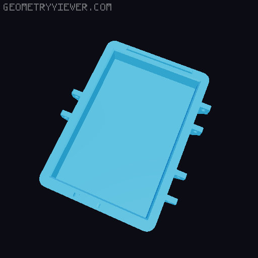 Empty case for arduino components 3D model thumbnail