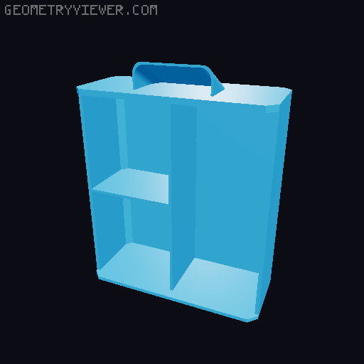 Modular Organizer With an infinite number of combinations MODULBOX 3D model thumbnail