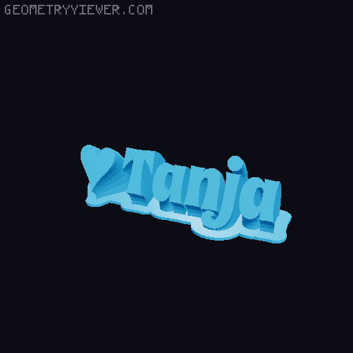 Valentine sculpture 3D model thumbnail