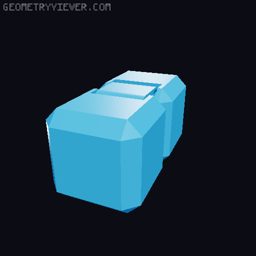 Fidget Cube Snake 3D model thumbnail