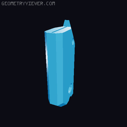 Utility Blade Gravity Knife No hardware 3D model thumbnail