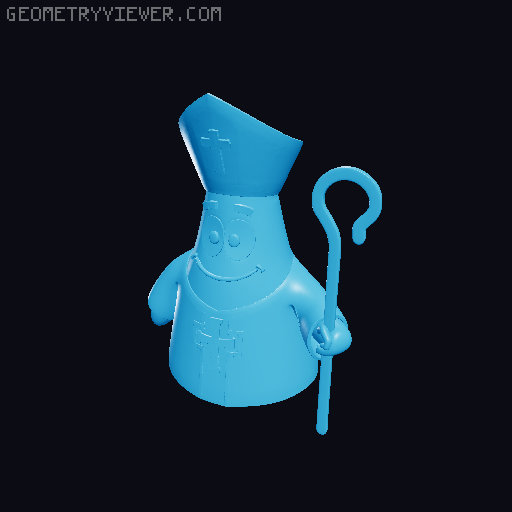 St. Patrick star 3D model thumbnail