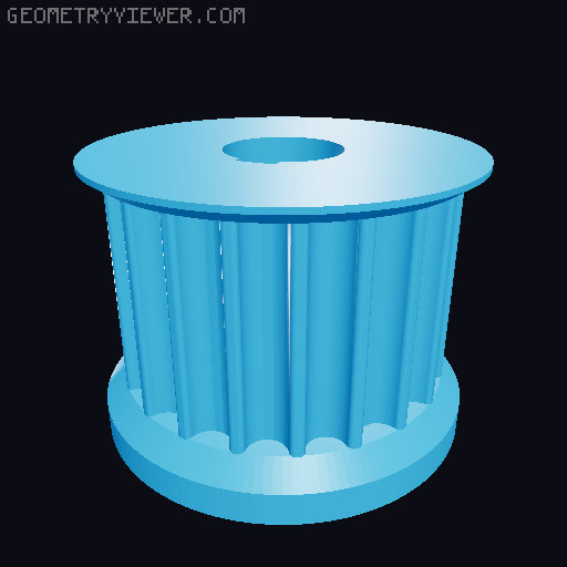 Skateboard Motor 3000W Midrive Ebike 3D model thumbnail