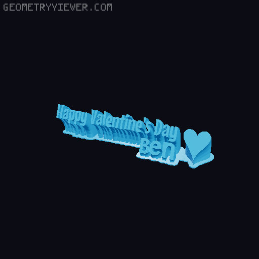 Happy Valentines Day... 3D model thumbnail