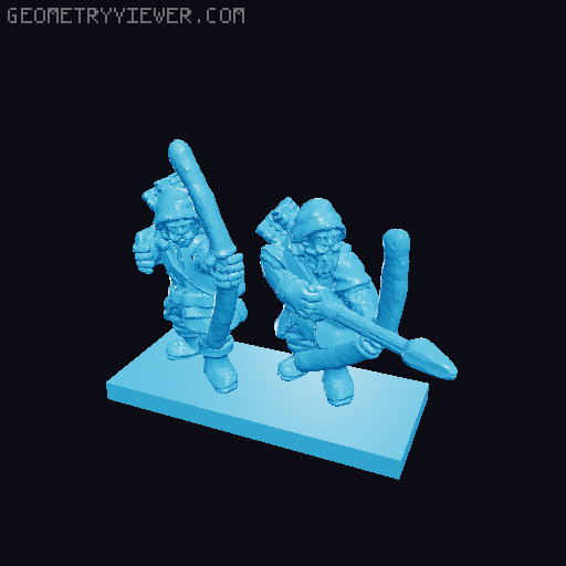 Lake-Town Warmaster Army 10mm Scale 3D model thumbnail