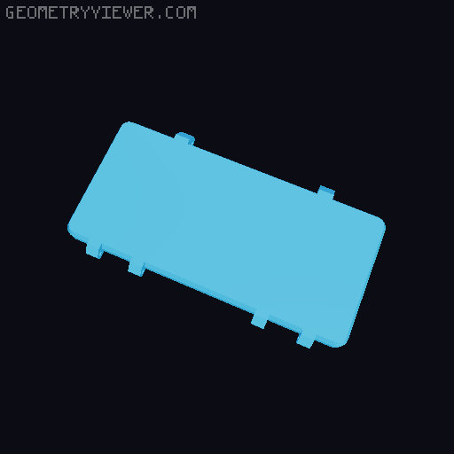 Case for Xacto knives or pens 3D model thumbnail