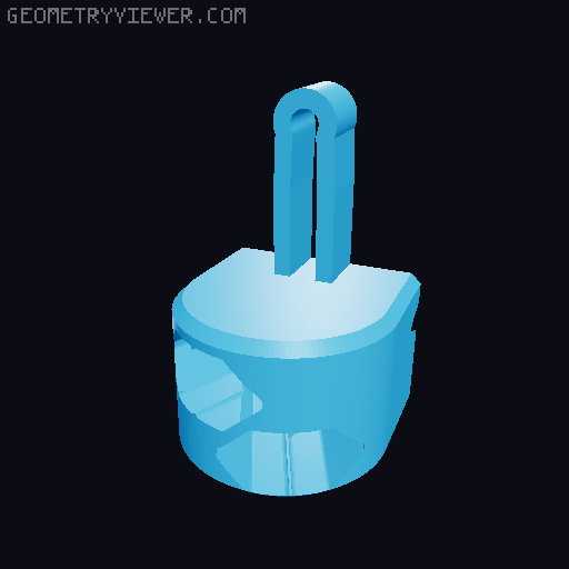 Dual Sword Back Strap 3D model thumbnail