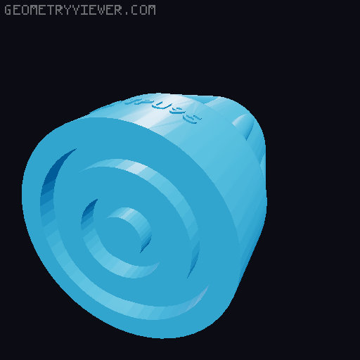 22mm Crutch Rubber Tip 3D model thumbnail