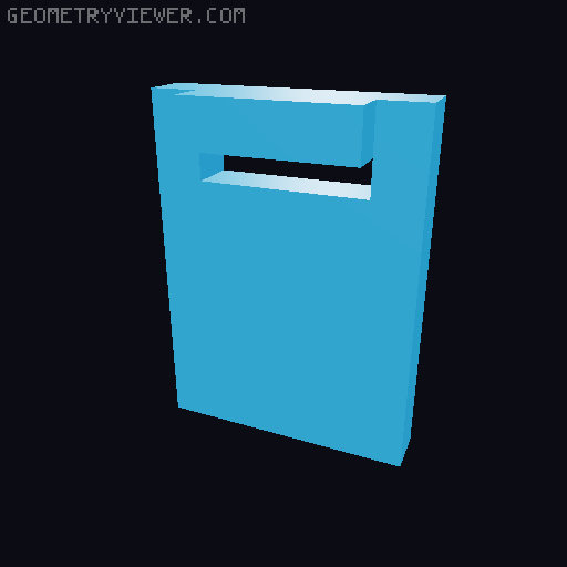 Amiga 1000 case accessories 3D model thumbnail