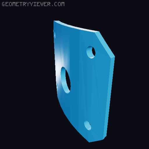 Left Handed PrusaCaster 3D model thumbnail