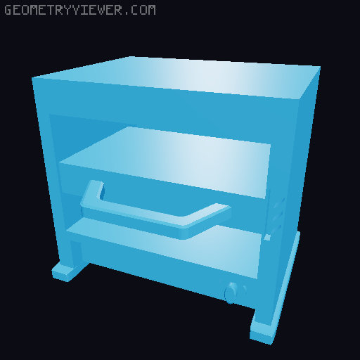 commercial kitchen appliances 3D model thumbnail