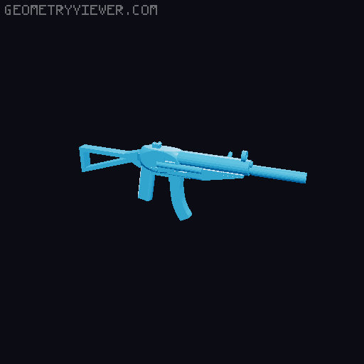 MP5 and MP5K for Carbon/Dummy 13 Beta + V1/extra (Foregrip, Skeleton stock, Stock, Drum mag, etc) gun 3D model thumbnail