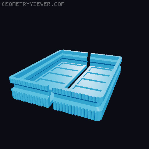 Prismatic Vase Mode Silica Gel Container. Super fast print 3D model thumbnail