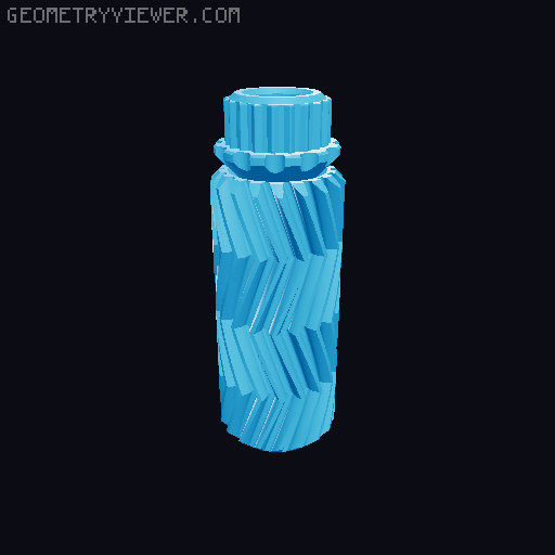 Geared Phone stand 3D model thumbnail