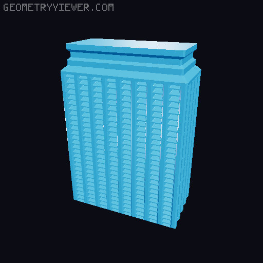 Prismatic Vase Mode Silica Gel Container. Super fast print 3D model thumbnail
