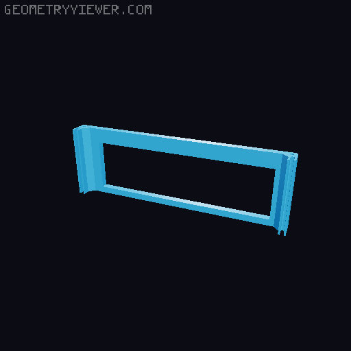 PC Mini-ITX Micro-ATX Case 3D model thumbnail